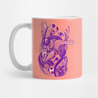 Violet Dahla Light Heart Mug